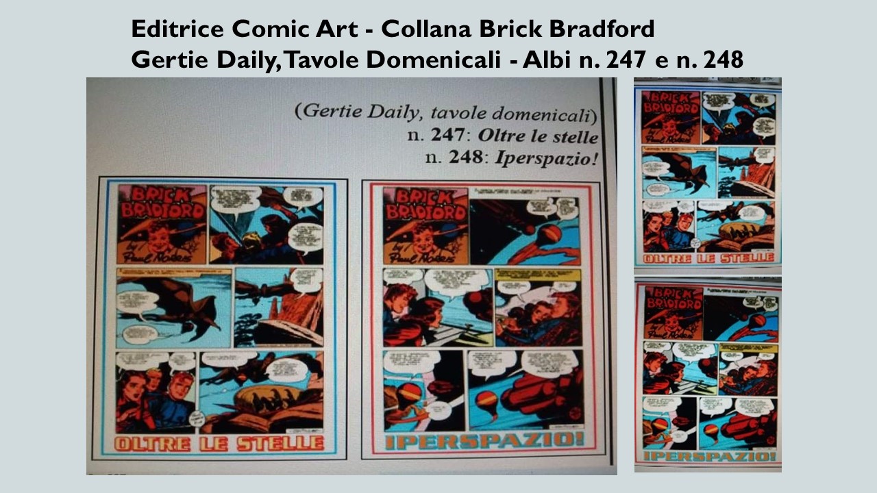 Brick Bradford Ed. Comic Art n. 247 e n. 248